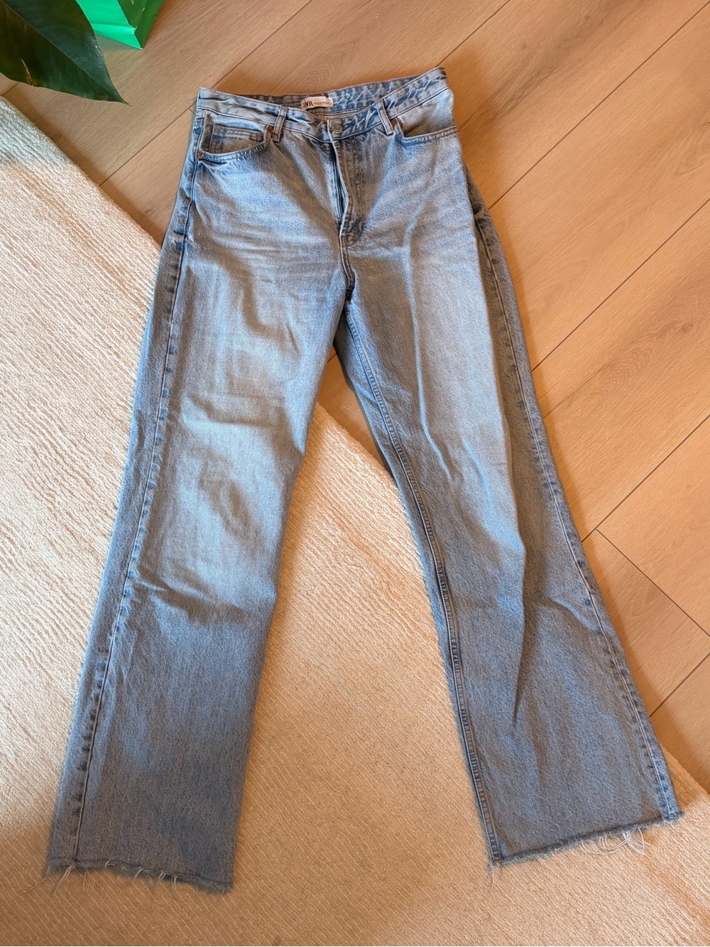 Zara Light Blue Full Length Jeans